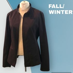 ESCADA Sport Brown Elevated Athleisure Zip Jacket Size 12